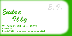 endre illy business card